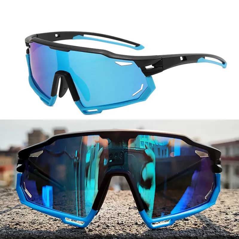 JSJM PC نظارات شمسية رياضية الدراجات نظارات الاستقطاب في الهواء الطلق UV400 التفوق مخصصة النظارات الشمسية الرجال النساء