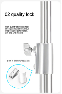 Chuyên nghiệp thép không gỉ Heavy Duty nhiếp ảnh Ánh sáng đứng Tripod - Product Image 4