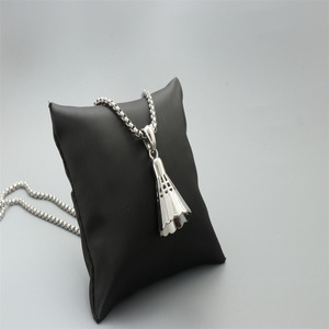 <b>Skirt</b> Pendant Necklace Titanium Steel Fashionable <b>Silver</b> White Everyday Wear Themed Pendants - Product Image 2