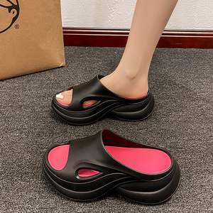 Sandales épaisses à bout ouvert sexy Sandales plates compensées augmentées pour femmes Sandales d'été Sandalia Dropshipping - Product Image 3