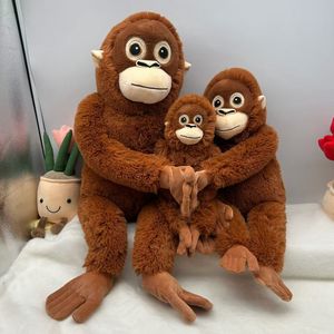 Peluche Gorilla Scimmia Piccola con Ricamo, Super Morbido, Imbottito in Cotone PP, Scimmia a Braccia Lunghe, Regalo Unisex - Product Image 4