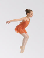 Justaucorps de danse pour filles avec jupe en tulle intégrée, tenue de danse pour enfants pour les cours de ballet