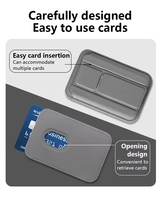 Étui de téléphone en cuir PU magnétique de luxe pour 15 16 17 Pro avec porte-cartes, support, protection contre les chocs, portefeuille rabattable, blocage RFID