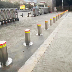 Автоматический гидравлический столбик для 304 безопасности дорожного движения из нержавеющей стали для коммерческого центра, предупреждающий светодиодный барьер безопасности - Product Image 3
