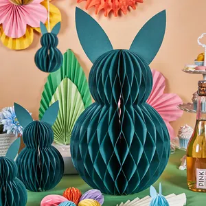 2023 New Customize Big Size Easter Honeycomb Decor Ornament Paper Decorations For Easter