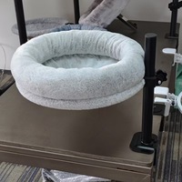 Lit de bureau pour chats d'intérieur, lit pour chat pour table de travail, supporte 44 lb, 360° °   Nid pour chat réglable en rotation, doux et confortable, pour bureau