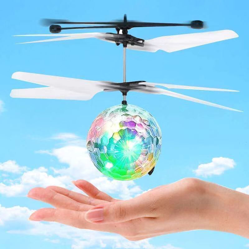 Flying Toy UFO Ball Infrared Induction RC Fly Ball Toy Built-in LED Light Helicopter Shining Hand Control Colorful Drone