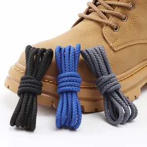 Hot Fashion Shoe Lace Rope Hiking Laces Bulk Mountaineering Shoelaces Striped Round Shoelace Martin Boot Shoelaces