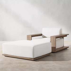 Sofás de Jardín de Teca de Lujo para Todo Clima, Conjuntos de Muebles Modernos para Exteriores, Sofá Seccional para Patio, Villa, Jardín, Sofá de Madera de Teca - Product Image 6