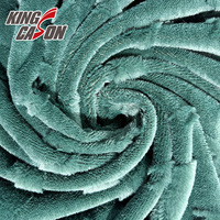 KINGCASON Hersteller Großhandel Angenehmes Handgefühl 100% Polyester Dreifarbiger Jacquard-Kaninchen-Kunstpelz für Heimtextilien