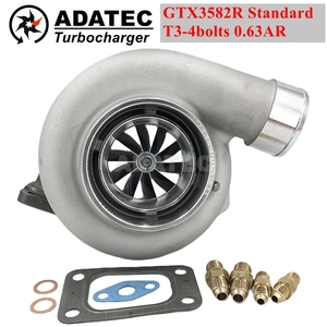 GTX3582R compressore ad alte prestazioni Gtx3582 Gen 2 0.63AR T3-4bolts 740902-0017 con doppio cuscinetto a sfera per turbocompressore da corsa - Product Image 2