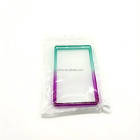 Étui transparent en TPU minimaliste et fin Sparkle Rainbow avec blocage RFID pour cartes de crédit, compatible avec les slabs de gradation P/S/A/BGS/SGC, ajustement universel et tendance