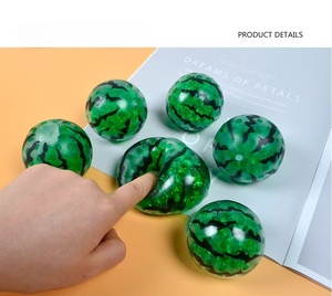 Pelota Antiestrés Realista de Sandía con Cuentas de Colores, Juguete Novedoso para Aliviar la Ansiedad y el Estrés - Product Image 2
