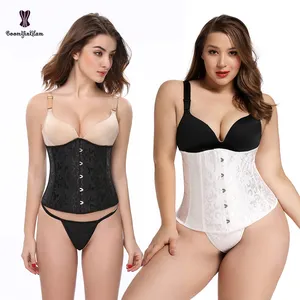 फीता अप Underbust कोर्सेट जाली रिबन पट्टी Cincher स्लिमिंग बेल्ट कमर ट्रेनर प्लस आकार XS-XXXXXXL महिलाओं कमर शापर्स