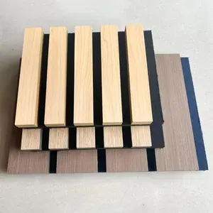 广东供应美国聚酯纤维隔音木板条面板新品板条木质隔音板