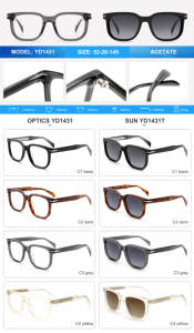 Luxury Fashion Acetate Men' Sunglasses <b>TAC</b> Polarized Lenses Wholesale High-end <b>Blue</b>-Light Blocker Eyeglasses Custom OEM Unisex - Product Image 5