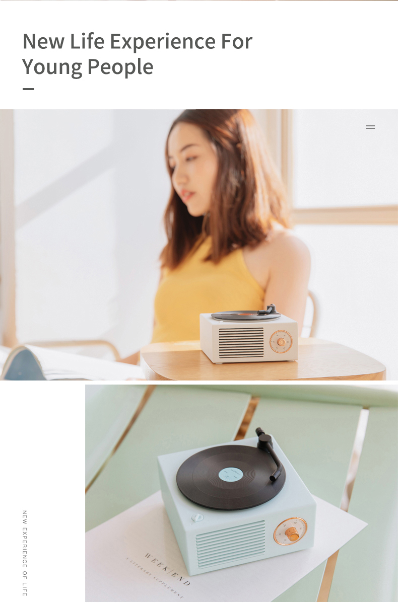 Audio Retro speaker Wireless Mini indoor equipment/amplifiers/Audio Blue tooth speaker home small Gift speaker Drop Shipping