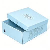 Boîte d'emballage en papier pour chaussures écologiques et recyclables avec logo personnalisé, pour cadeaux, chaussures, vêtements, rangement, avec couvercle et base personnalisés
