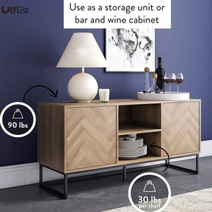 Latón antiguo de moda moderna <span class=keywords><strong>mesa</strong></span> de <span class=keywords><strong>tv</strong></span> Muebles modernos comtempprary soporte de <span class=keywords><strong>tv</strong></span> del gabinete del mdf del <span class=keywords><strong>plasma</strong></span>, con 2 puertas venta - Product Image 3