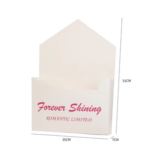 Scatola per Fiori Stile Instagram, Confezione per Lettera d'Amore, <span class=keywords><strong>Cartone</strong></span> Bianco Fai-da-Te per San Valentino - Product Image 6