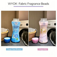 WYOK 1,5 kg Bouteille de billes parfumées pour vêtements, parfum frais, protection longue durée, anti-acariens, 50%-80% d'ingrédients actifs, fabriqué en Chine