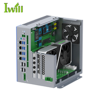 Ordinateur industriel robuste embarqué Intel Core i3/i5/i7 de 12e, 13e et 14e génération avec IA Edge, 1*PCIE X16, 2*PCIE X8 et boîtier d'extension