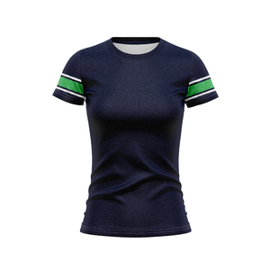 Camiseta de Entrenamiento de Rugby Personalizada para Mujer, Estilo Delfines Rojos y Blancos, Estilo Liga Herencia, Ropa para Aficionadas, OEM - Product Image 4