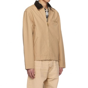 Veste Detroit en toile de coton durable de haute qualité pour homme, entièrement zippée, personnalisable, style vintage, pour le travail - Product Image 2