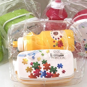 Rd camerun costa avorio Tanzania Nigeria vendita calda plastica bento bambini scuola pranzo scatola con set di bottiglie d'acqua - Product Image 5