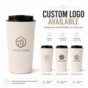 Gobelet isotherme à double paroi en acier inoxydable avec logo personnalisé, 500 ml, tasse à café de voyage, 17 oz, tasse à café isolée sous vide, thermos - Product Image 4