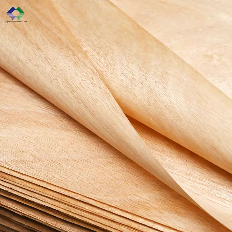 China And Gabon Natural Okoume Mahogany Wood Bintagor Face Veneer Sheets For Door Skin