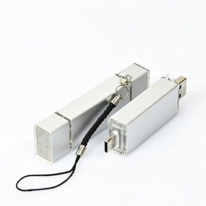 Lector de tarjetas tipo C USB 2,0 OTG TF SD, lector de tarjetas de memoria de aleación de aluminio para teléfono móvil, externo, 3 en 1, con múltiples ranuras - Product Image 1