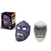 Masque de gorille réaliste en plastique POWER pour Halloween, cosplay effrayant et fête de carnaval, accessoire de costume de singe amusant