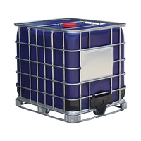 Réservoir de stockage de liquides en vrac anti-lumière, 275 gallons, en PEHD, pour le stockage de produits chimiques