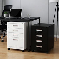 Armoire de rangement métallique verrouillable pour bureau, en acier KD, multi-niveaux, basse, pour dossiers et documents