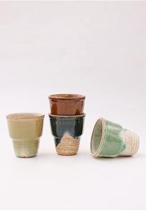 Taza de Café de Cerámica con Esmalte Reactivo MSH Vintage de 230 ml Sin Asa para Bebidas de Cafetería - Product Image 2
