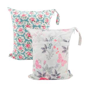 กระเป๋าผ้าเปียกสำหรับชุดว่ายน้ำกันน้ำมีกระเป๋าผ้าอ้อมให้แห้งซักได้กันน้ำมีกระเป๋าซิปสำหรับเด็กทารกกระเป๋ารถเข็นเด็กได้หลายร้อยแบบ - Product Image 5