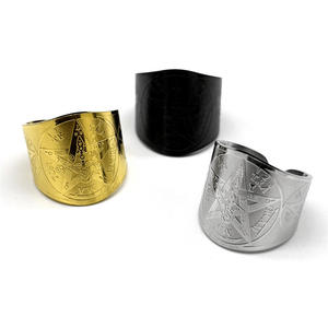 Anillo <span class=keywords><strong>Amuleto</strong></span> Vintage de Acero Inoxidable, Sello de los 7 Arcángeles, Protección, Cubo de Metatrón, Símbolo de Lilith, Secretos <span class=keywords><strong>del</strong></span> <span class=keywords><strong>Rey</strong></span> Salomón - Product Image 4