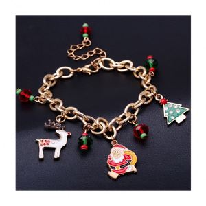 Promotional Fashion Festival Christmas Santa Claus Tree Woman Luxury Chain Bracelet Fashion Jewelry Accessories <b>Hand</b> Chain - Product Image 1