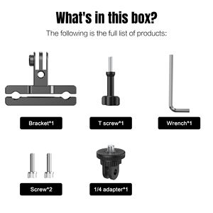 Soporte de <span class=keywords><strong>Bicicleta</strong></span> de Aleación de Aluminio, Base con Abrazadera, Duradero y Portátil para <span class=keywords><strong>GoPro</strong></span> 13 12, Cámara de Acción Panorámica - Product Image 6