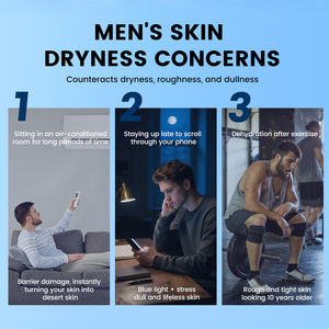 Gel hydratant anti-âge ODM pour hommes Contient du Matrixyl 3000 et des peptides Raffermit la peau Réduit les ridules Crème gel pour le visage pour hommes - Product Image 3