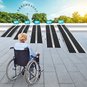 Rampes amovibles pour fauteuils roulants handicapés fournitures de thérapie de réadaptation pour la maison - Product Image 6