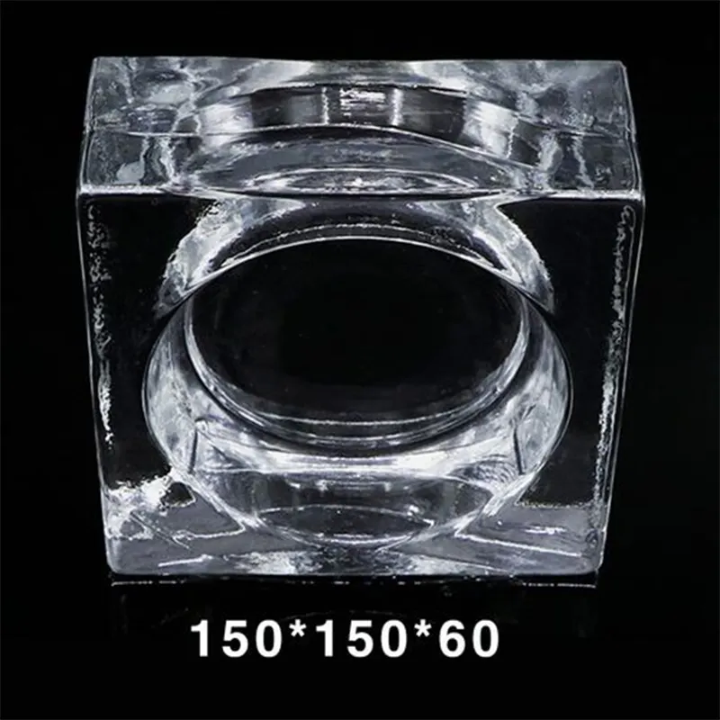 new shaped art glass solid brick new style robust art glass with holes rectangular wholesale glass bricks