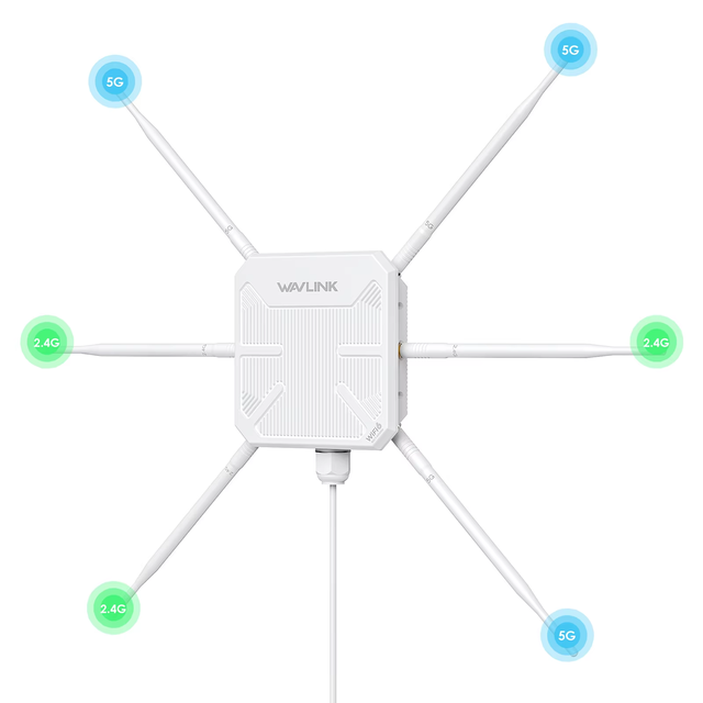 AX3000 Outdoor WiFi Repeater Wireless AP 2.4G 5G Dual Band Router Access Point