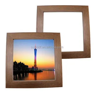 8 Inch For DIY Printing Photo Tiles Wall Decor Glossy Coating Finish White MDF Sublimation Frame Blanks
