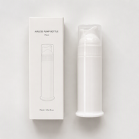 Tube distributeur de dentifrice cylindrique personnalisé de 75 ml pour marques de soins bucco-dentaires OEM ODM, emballage PP avec pompe à piston sans air