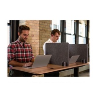 Panneau de séparation de bureau pliable en feutre acoustique en polyester PET, absorbant le son, isolation phonique, panneau de confidentialité, écran