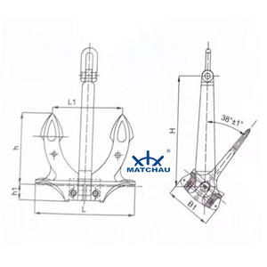 Anclaje de Acero Fundido de Alta Resistencia Tipo <span class=keywords><strong>A</strong></span> B C Certificado, Directo de Fábrica - Product Image 6