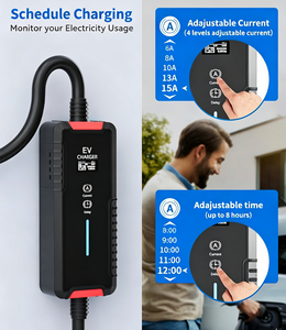 Cargador Inteligente para Vehículos Eléctricos, WiFi, App, 7kW, 32A, Tipo 1, Cargador de Emergencia Doméstico con Cable de 5 Metros - Product Image 3
