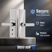 Kunci Pintu Digital Rumah Pintar Intelligent Security S811 Tuya Wifi dengan Sidik Jari, Kata Sandi, Kartu, dan Kunci untuk Kantor/Apartemen